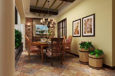 中海尚湖世家美式田園風(fēng)格家裝樣板間，元洲裝飾設(shè)計(jì)師精品案例解析